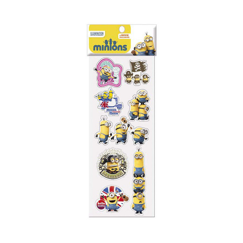 Pegatinas Minions relieve